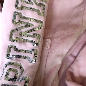 Silver/white/pink VS robe size XS